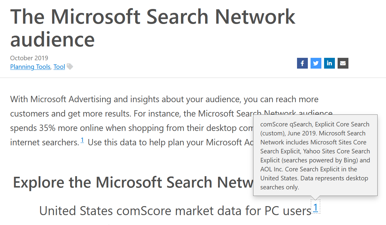 Microsoft Search Network definition