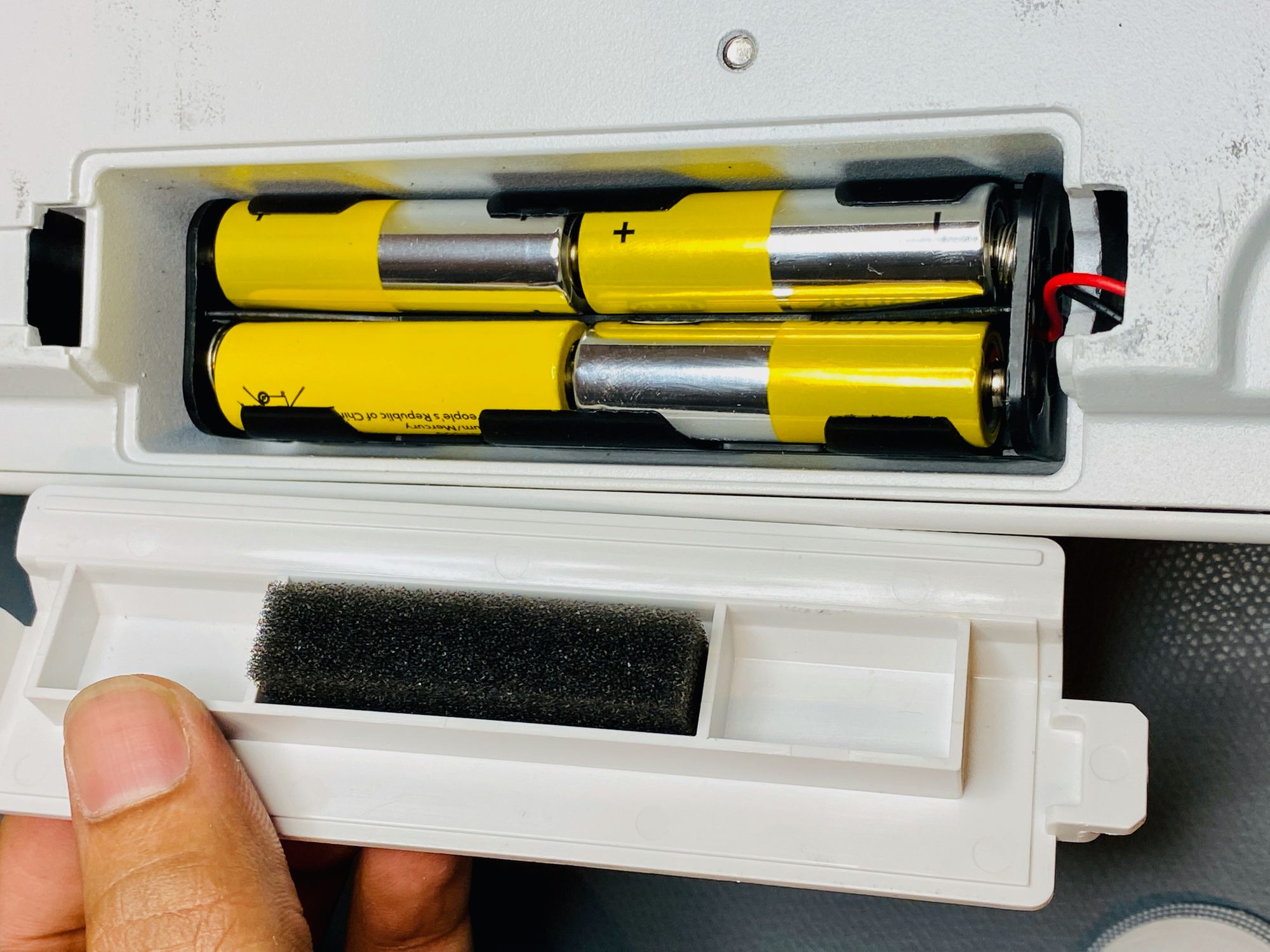 Battery compartment.