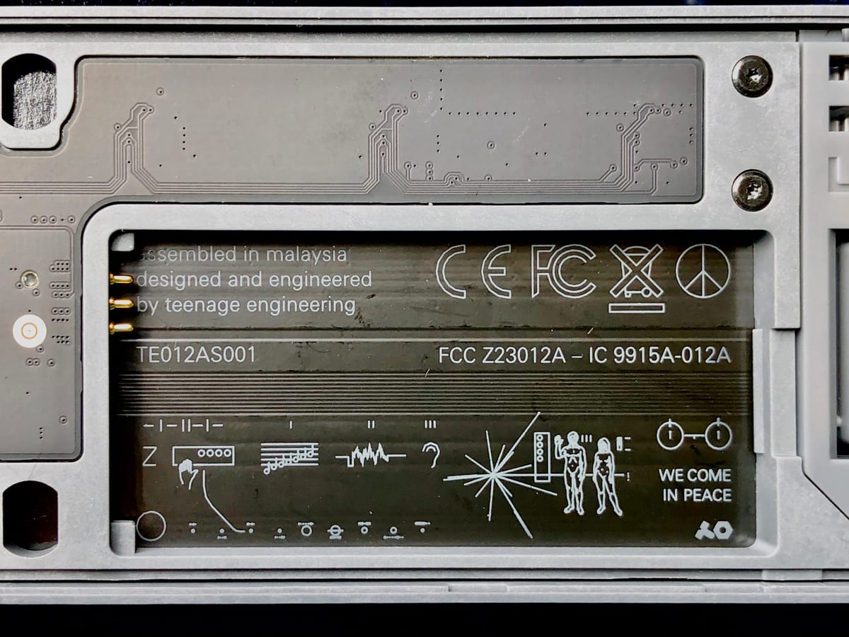 OP-Z Battery Compartment Art